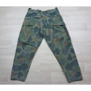 Vintage 1970s KAMO Mitchell Reversible Hunting Pants Wine Leaf Cloud Camo